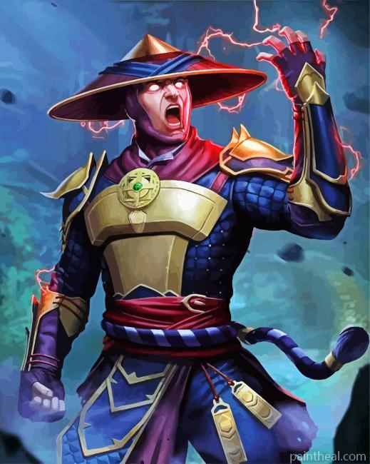 Raiden Mortal Kombat Painting By Numbers Kits