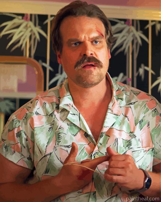Jim Hopper Stranger Things Painting By Numbers Kits