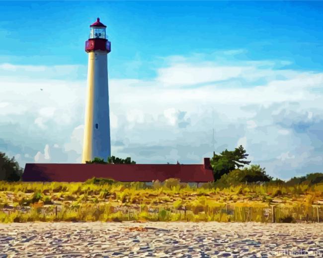 Cape May Lighthouse Painting By Numbers Kits