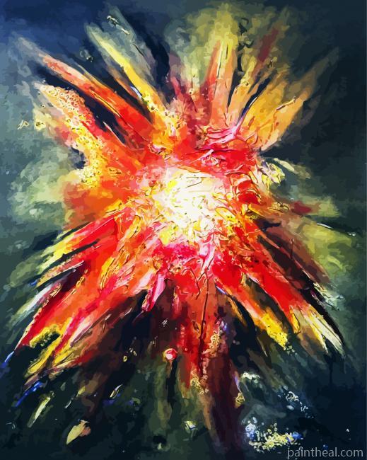 Explosion Illustration Painting By Numbers Kits