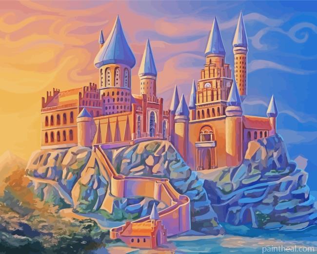 Hogwarts Castle Art Painting By Numbers Kits