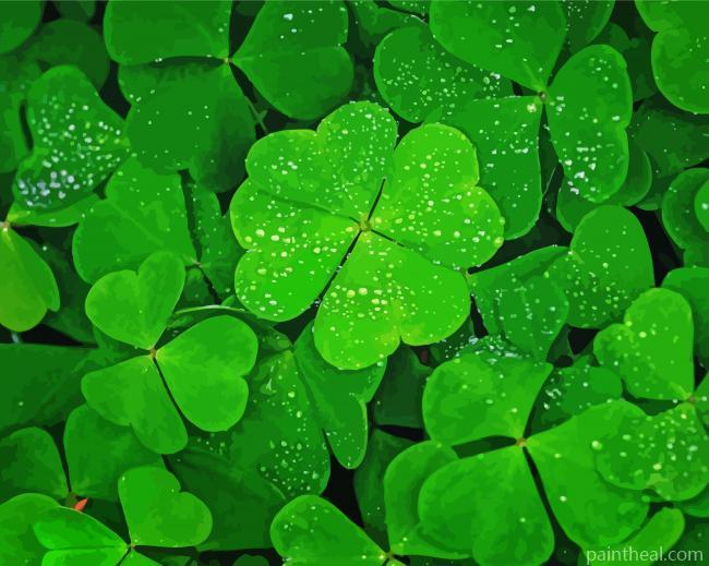 Aesthetic Clovers Painting By Numbers Kits