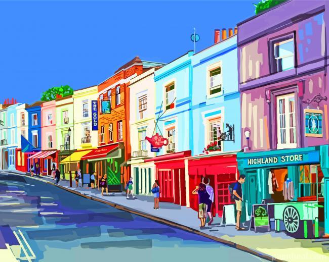 Aesthetic Portobello Road Painting By Numbers Kits