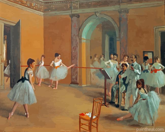 Degas Ballet Dancers In Class Painting By Numbers Kits