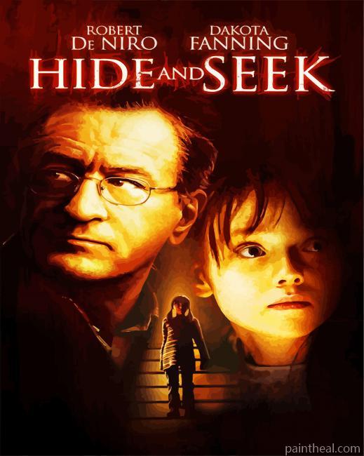 Hide And Seek Movie Poster Painting By Numbers Kits