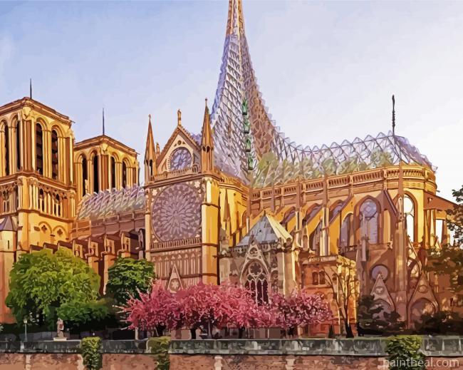 Katedra Notre Dame Painting By Numbers Kits