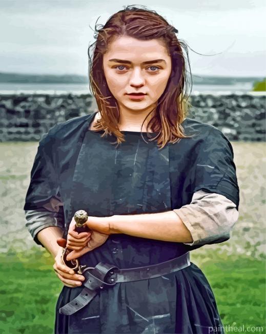Arya Stark Painting By Numbers Kits