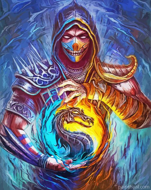 Mortal Kombat Skull Painting By Numbers Kits