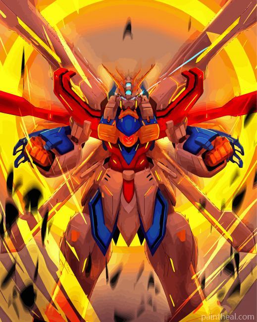 G Gundam Art Painting By Numbers Kits