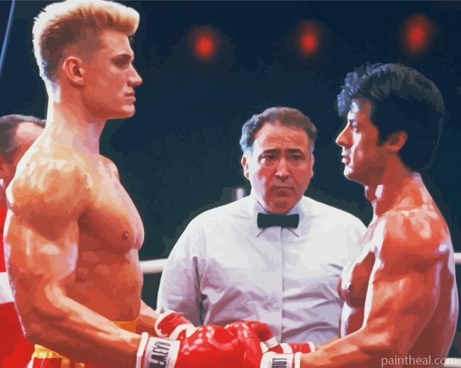 Ivan Drago and Rocky Painting By Numbers Kits