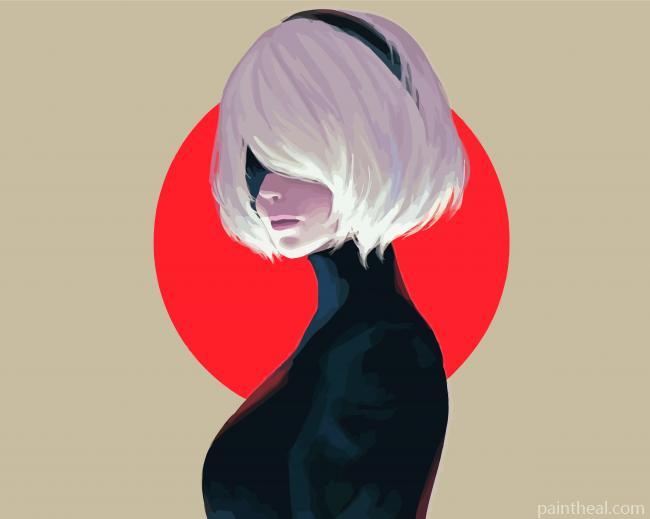Nier Automata Character Painting By Numbers Kits