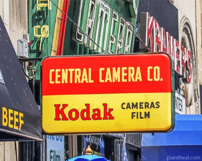 Central Store Marquee Chicago Painting By Numbers Kits