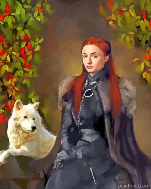 Sansa Stark Art Painting By Numbers Kits