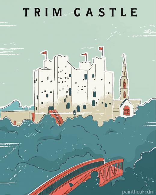 Trim Castle County Meath Poster Painting By Numbers Kits