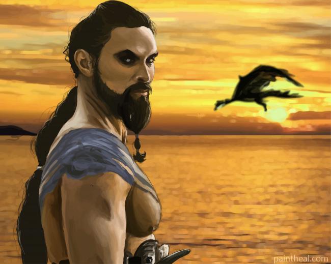 Khal Drogo Game Of Thrones Painting By Numbers Kits