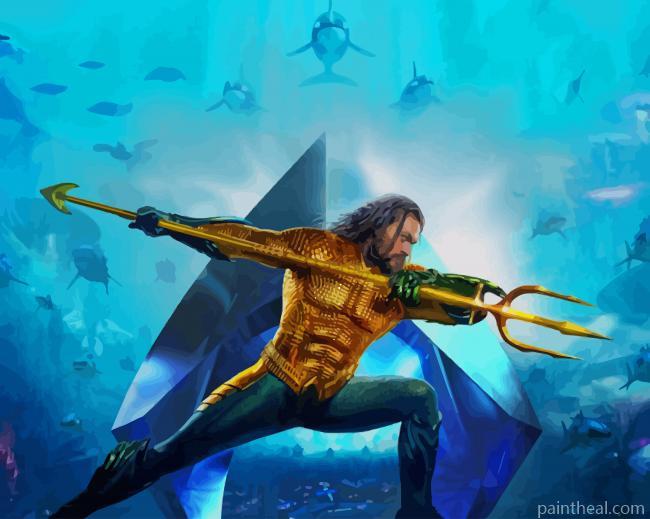 Aquaman Jason Momoa Painting By Numbers Kits