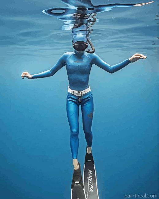 Aesthetic Scuba Painting By Numbers Kits