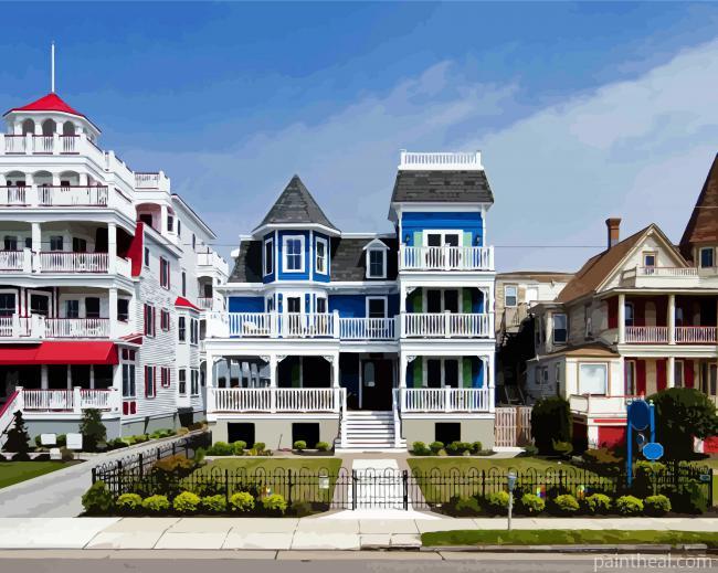 Aesthetic Cape May Painting By Numbers Kits