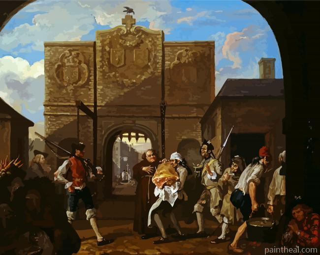 The Gate Of Calais Hogarth Painting By Numbers Kits