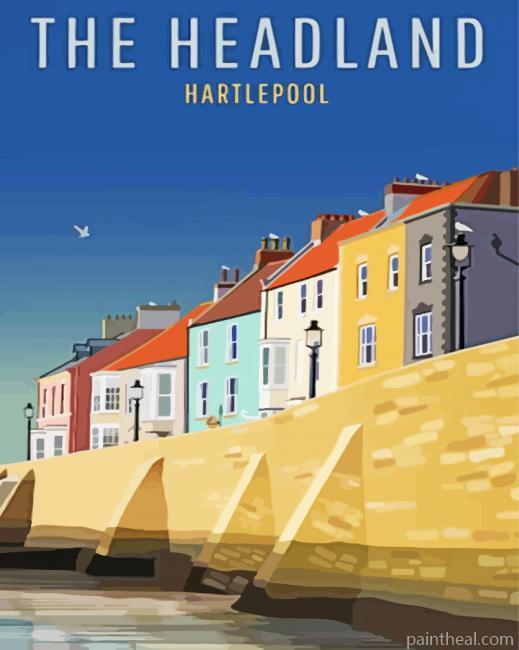 Hartlepool Poster Painting By Numbers Kits