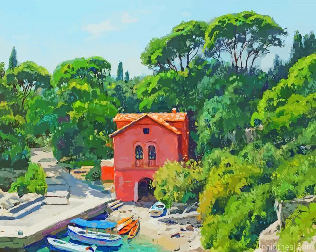 Aesthetic Lokrum Island Painting By Numbers Kits