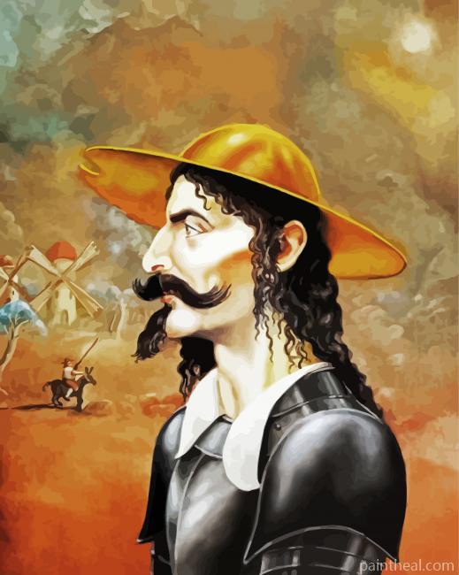Don Quixote Portrait Painting By Numbers Kits