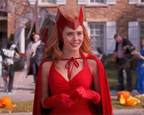 Wanda Maximoff Wandavision Painting By Numbers Kits