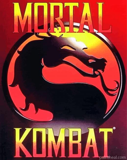 Mortal Komba Game Poster Painting By Numbers Kits