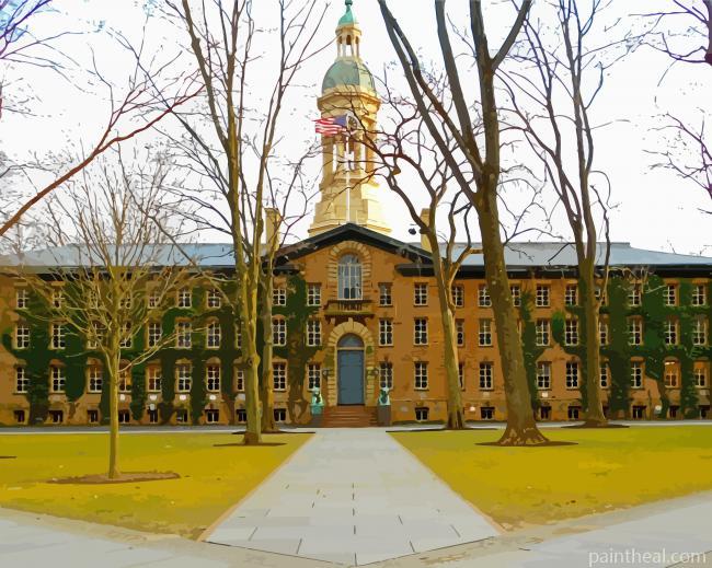 Nassau Hall In Priceton New Jersey Painting By Numbers Kits
