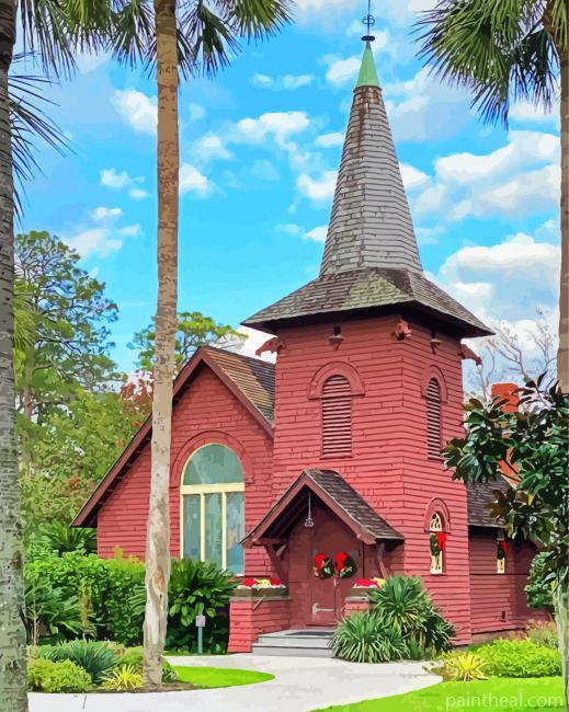 Faith Chapel Church Painting By Numbers Kits