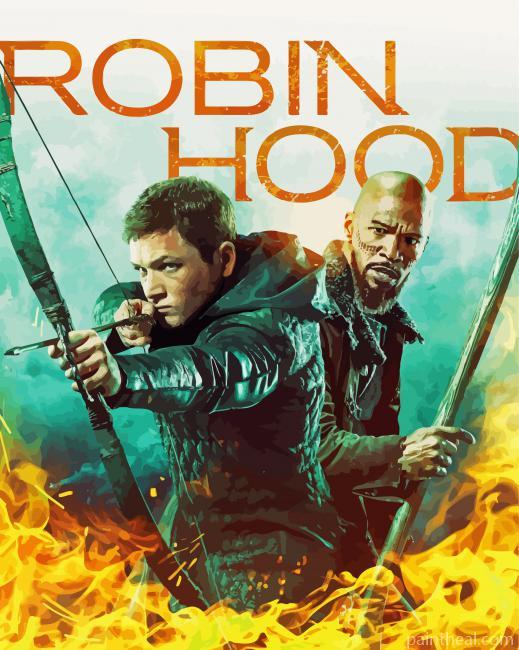 Robin Hood Movie Poster Painting By Numbers Kits