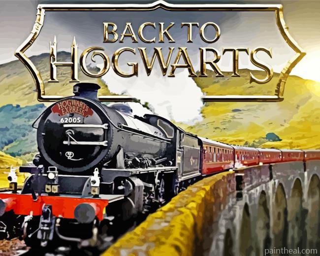 Back to Hogwarts Express Painting By Numbers Kits