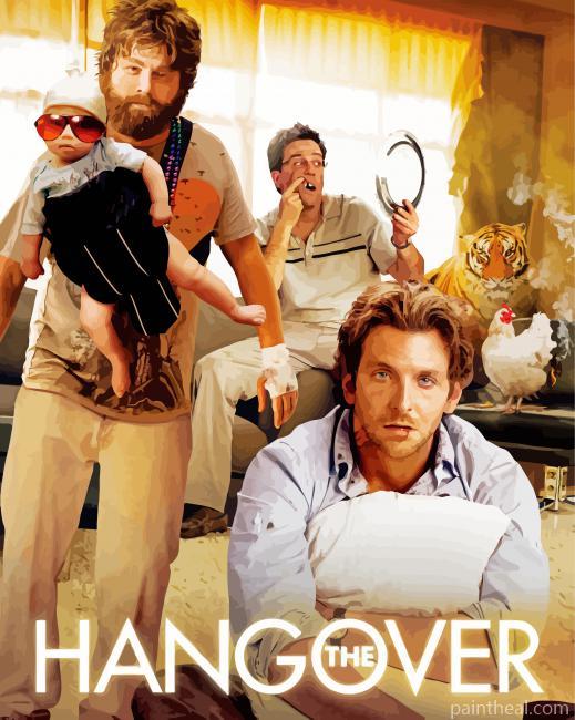 Hangover Movie Poster Painting By Numbers Kits