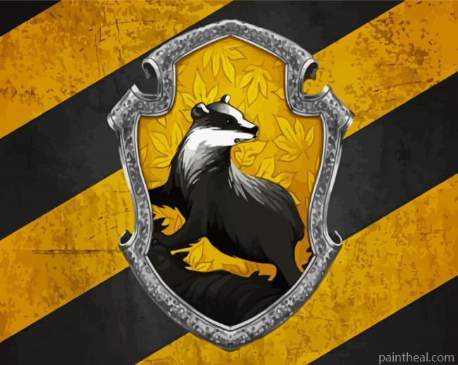 Hufflepuff Logo Painting By Numbers Kits
