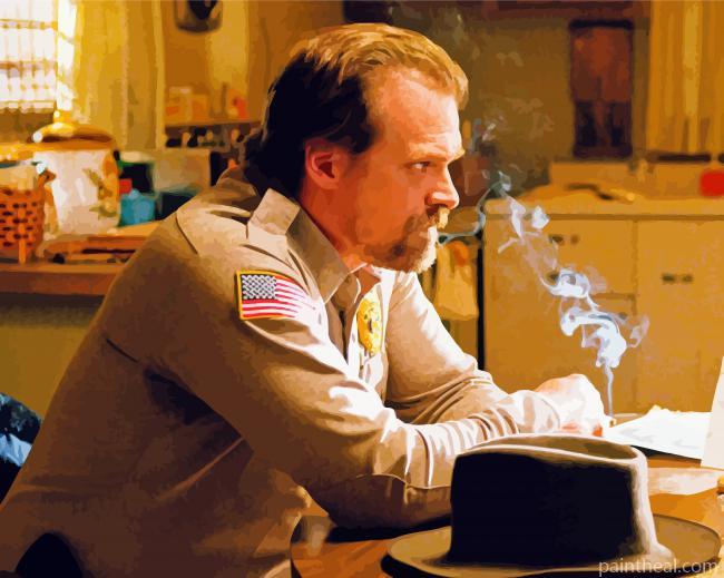 Jim Hopper Character Painting By Numbers Kits