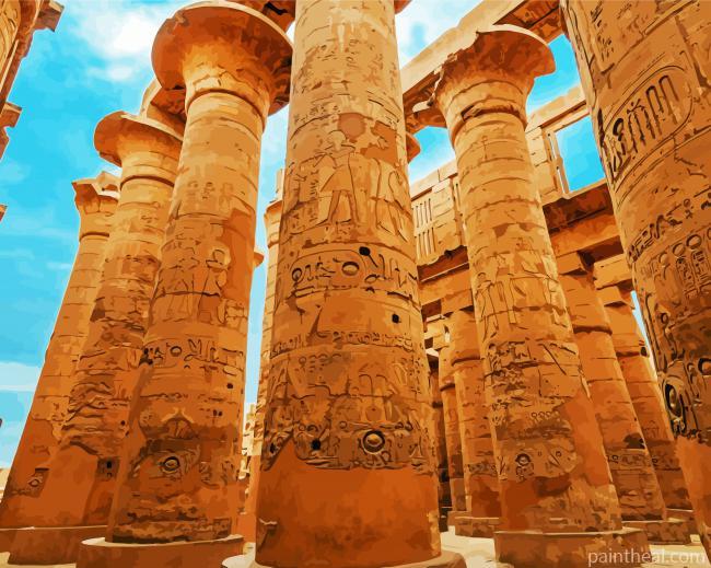 Luxor Egypt Monuments Painting By Numbers Kits