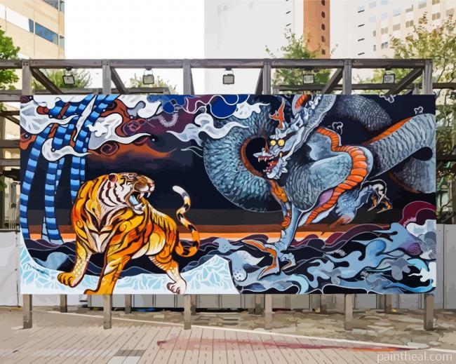 Japan Graffiti Art Painting By Numbers Kits