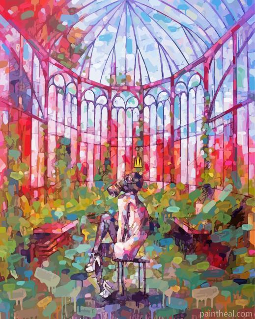 Inside The Greenhouse Painting By Numbers Kits
