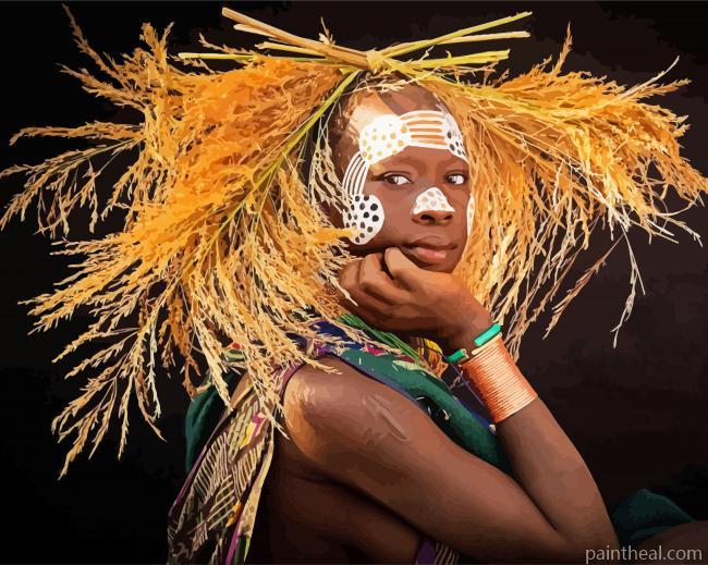 Biljana Jurukovski Tribal Muse Painting By Numbers Kits