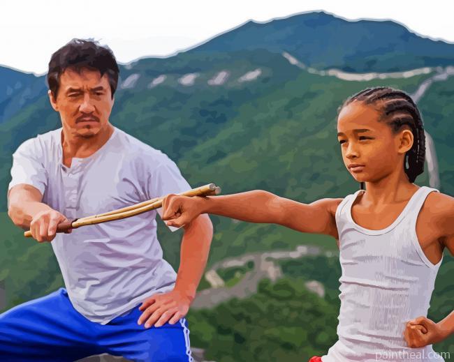 The Karate Kid Movie Poster Painting By Numbers Kits