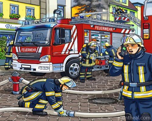Firemen Heroes Painting By Numbers Kits