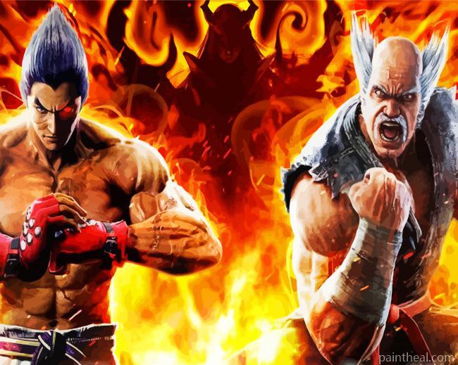 Tekken Game Painting By Numbers Kits