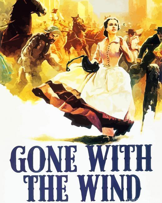 Gone With The Wind Movie Poster Painting By Numbers Kits