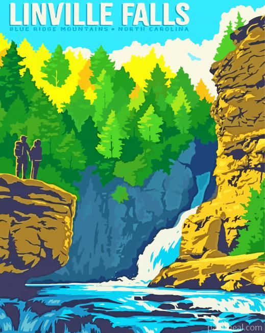 Linville Falls Painting By Numbers Kits