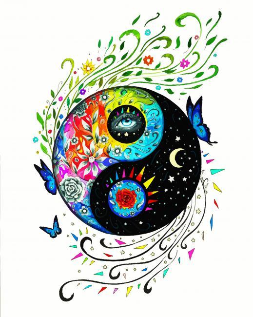 Yin And Yang Art Painting By Numbers Kits