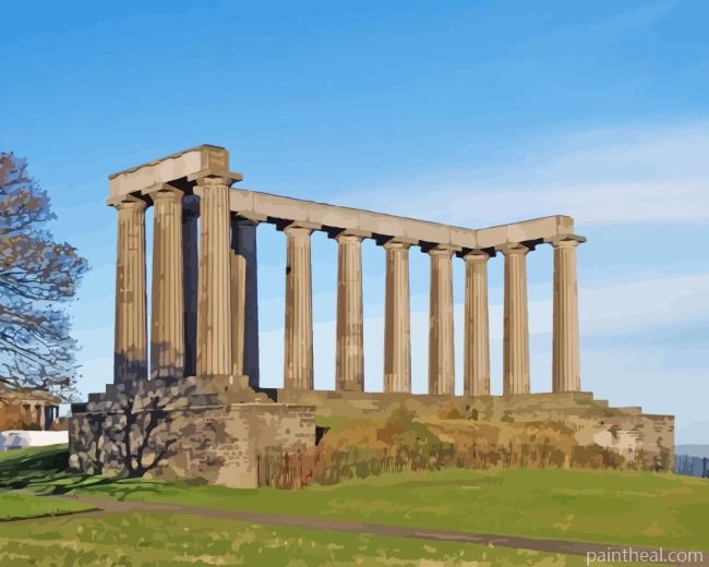 Calton Hill Edinburgh Painting By Numbers Kits