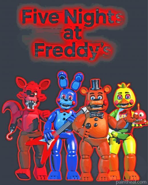Five Nights At Freddys Video Game Painting By Numbers Kits