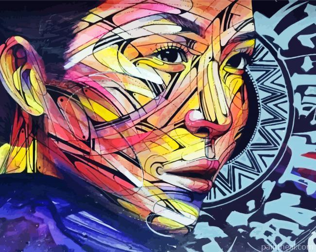 Grafitti Woman Arts Painting By Numbers Kits