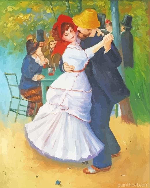 Renoir Dance At Bougival Painting By Numbers Kits