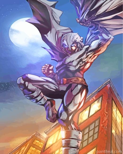 Moon Knight Art Painting By Numbers Kits